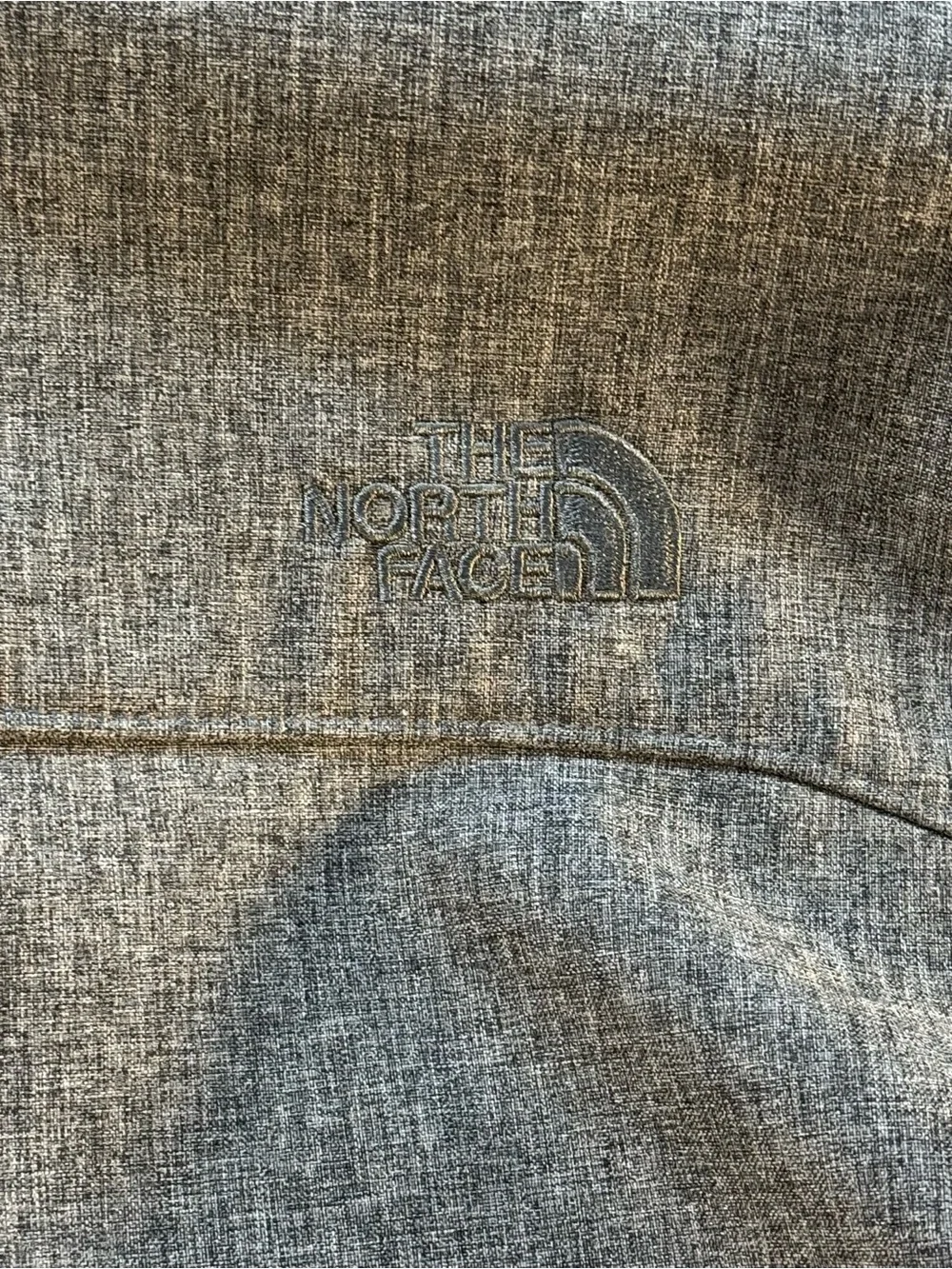Men's North Face  Windwall Fleece Lined Gray Zip‑Front Casual Jacket